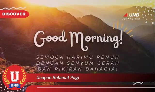 ucapan selamat pagi