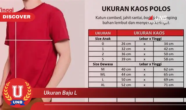 ukuran baju l