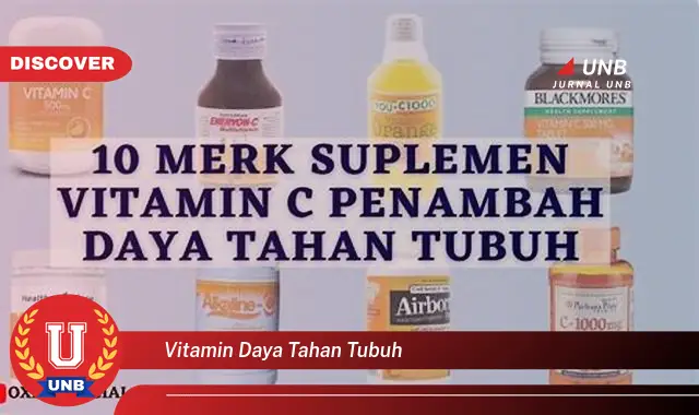 vitamin daya tahan tubuh