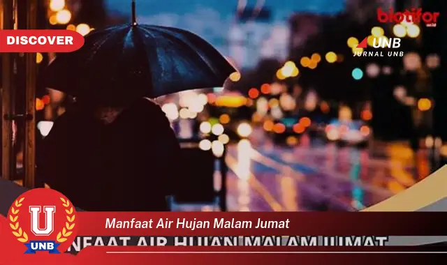 manfaat air hujan malam jumat