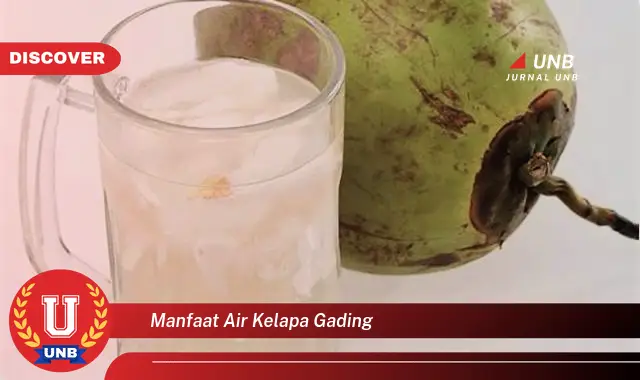 manfaat air kelapa gading