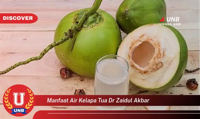 manfaat air kelapa tua dr zaidul akbar