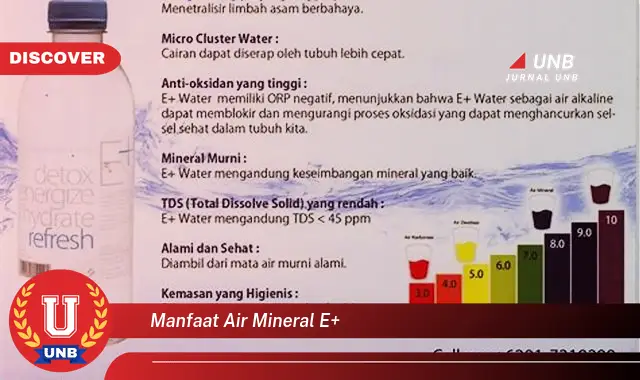 manfaat air mineral e+