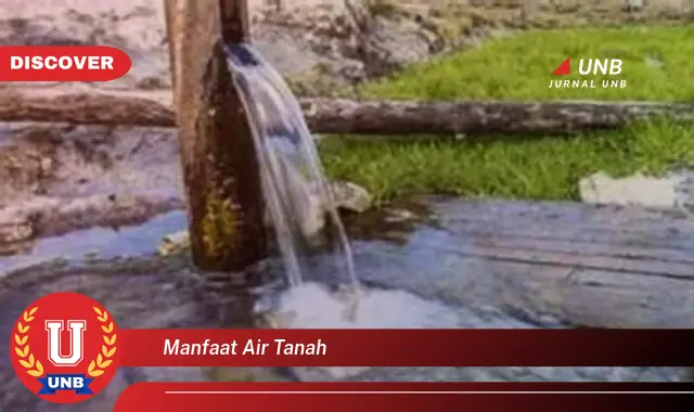 manfaat air tanah