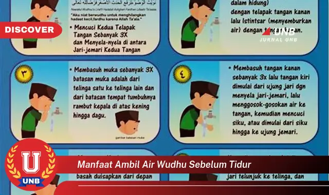 manfaat ambil air wudhu sebelum tidur