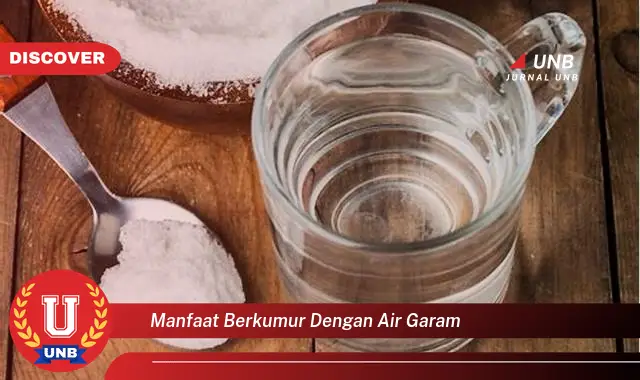 manfaat berkumur dengan air garam