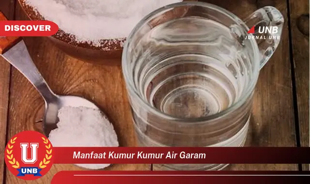 manfaat kumur kumur air garam