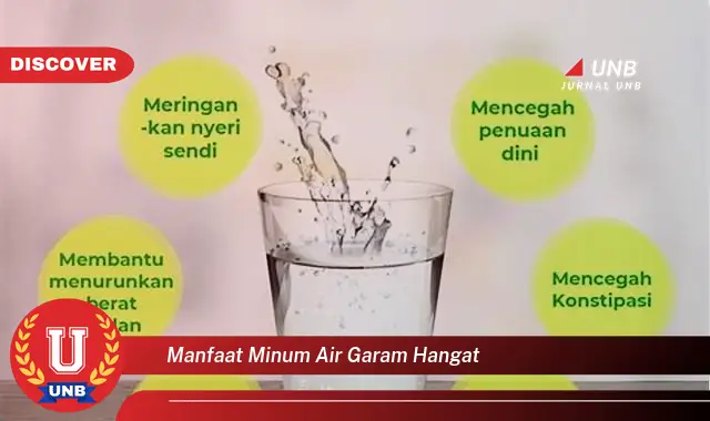 manfaat minum air garam hangat