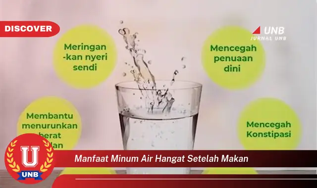 manfaat minum air hangat setelah makan