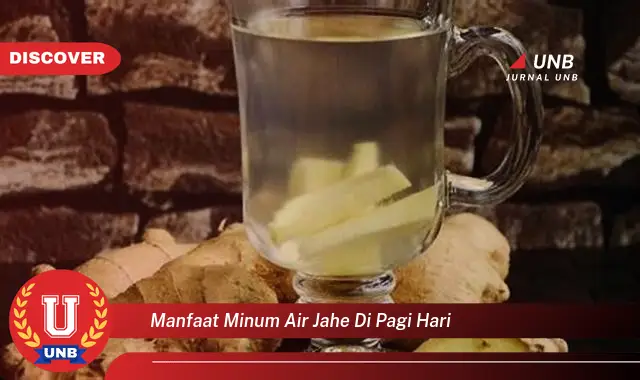 manfaat minum air jahe di pagi hari