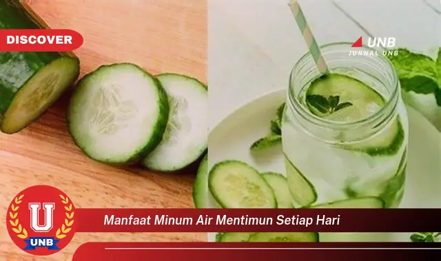 manfaat minum air mentimun setiap hari