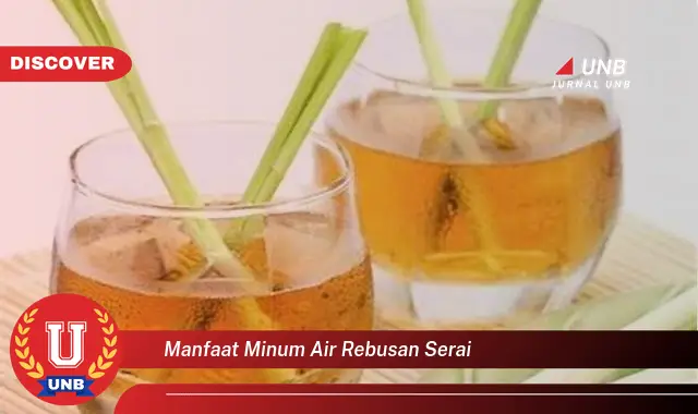 manfaat minum air rebusan serai