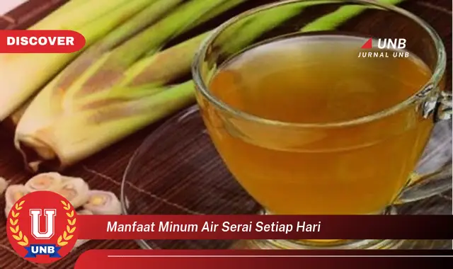 manfaat minum air serai setiap hari