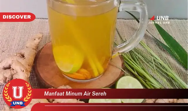 manfaat minum air sereh