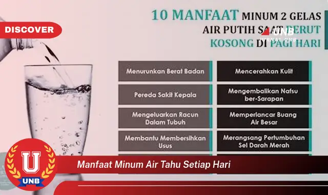 manfaat minum air tahu setiap hari