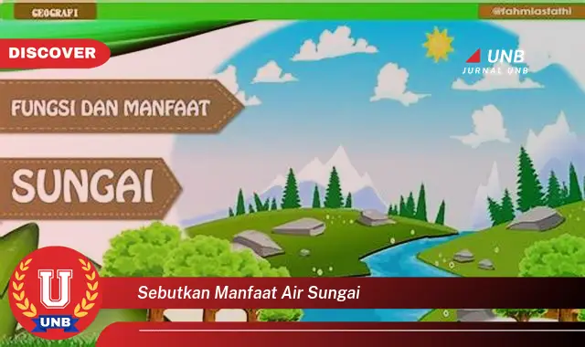 sebutkan manfaat air sungai