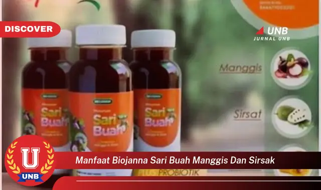 manfaat biojanna sari buah manggis dan sirsak