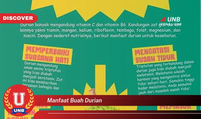 manfaat buah durian