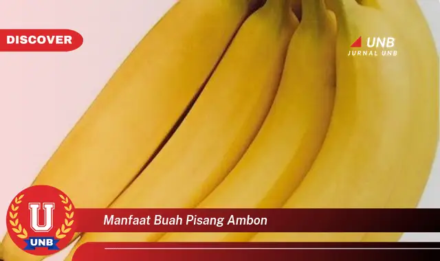 manfaat buah pisang ambon