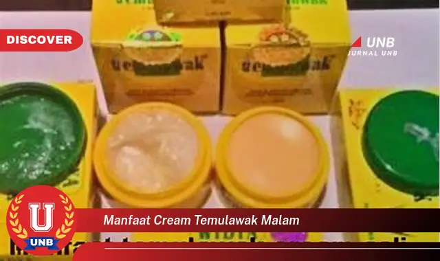 manfaat cream temulawak malam
