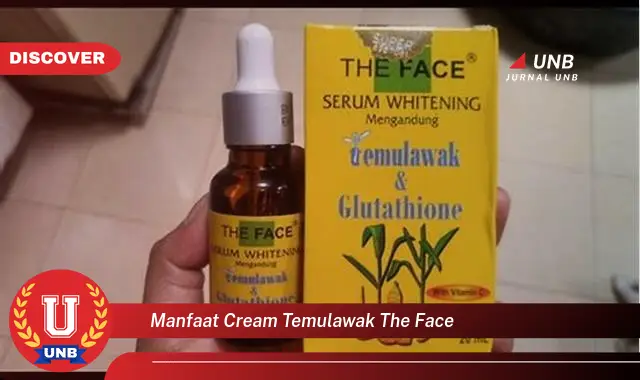 manfaat cream temulawak the face manfaat cream temulawak the face