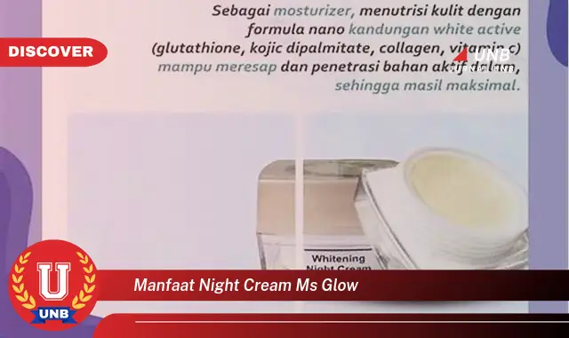 manfaat night cream ms glow