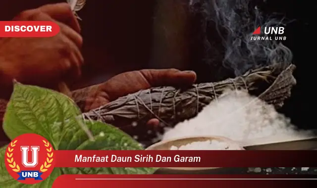 manfaat daun sirih dan garam