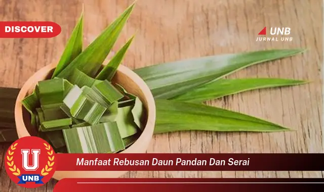 Ketahui 9 Manfaat Rebusan Daun Pandan dan Serai untuk Kesehatan Tubuh Anda