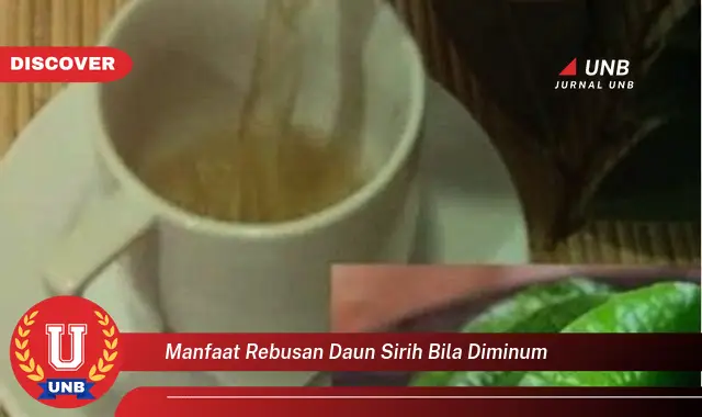 Ketahui 10 Manfaat Rebusan Daun Sirih Bila Diminum untuk Kesehatan Tubuh Anda