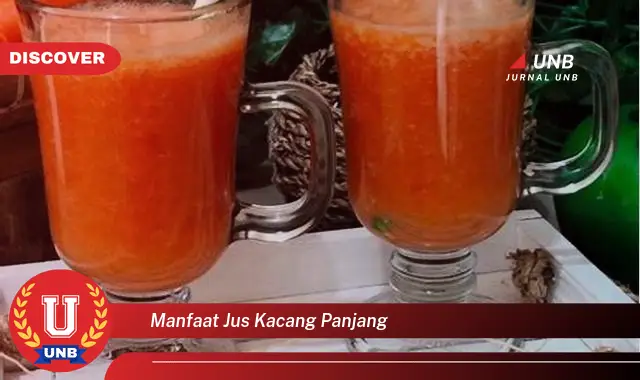 manfaat jus kacang panjang