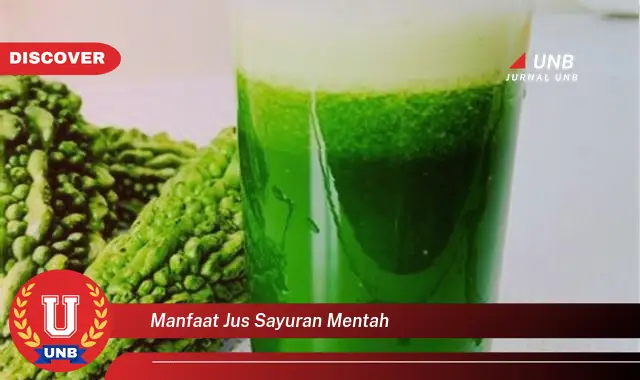 manfaat jus sayuran mentah manfaat jus sayuran mentah