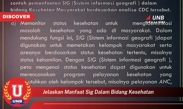 jelaskan manfaat sig dalam bidang kesehatan