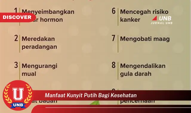 manfaat kunyit putih bagi kesehatan