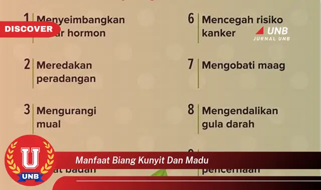 manfaat biang kunyit dan madu