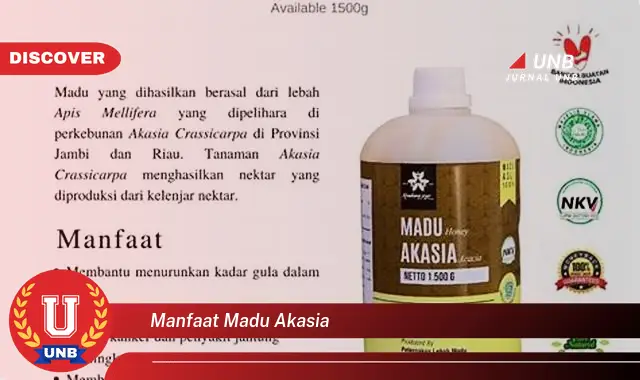 Temukan 6 Manfaat Madu Akasia Yang Bikin Kamu Penasaran