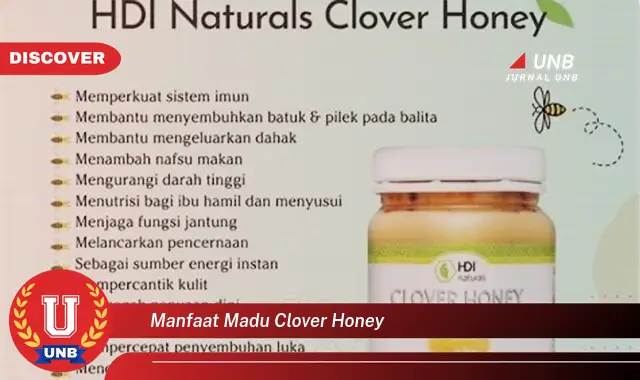 Intip 6 Manfaat Madu Clover Honey yang Bikin Kamu Penasaran