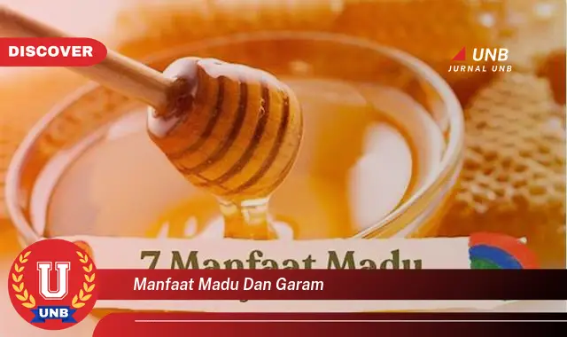 manfaat madu dan garam