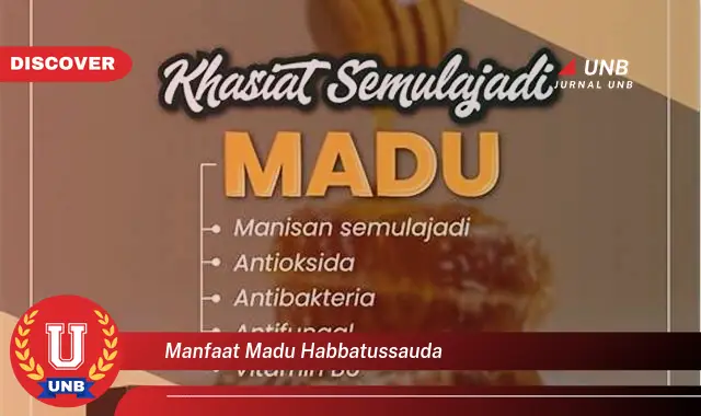 manfaat madu habbatussauda