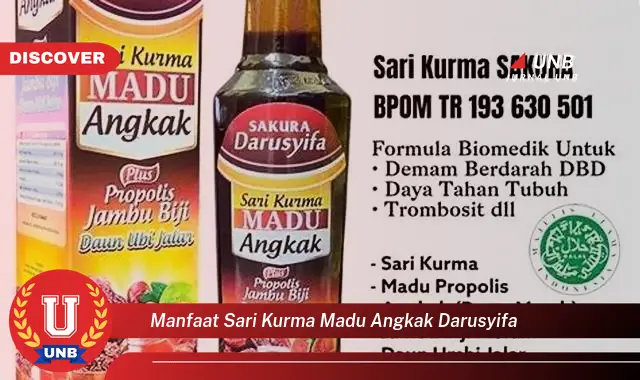 manfaat sari kurma madu angkak darusyifa