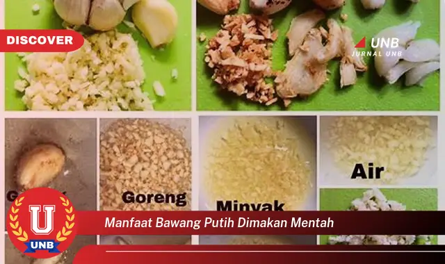 manfaat bawang putih dimakan mentah