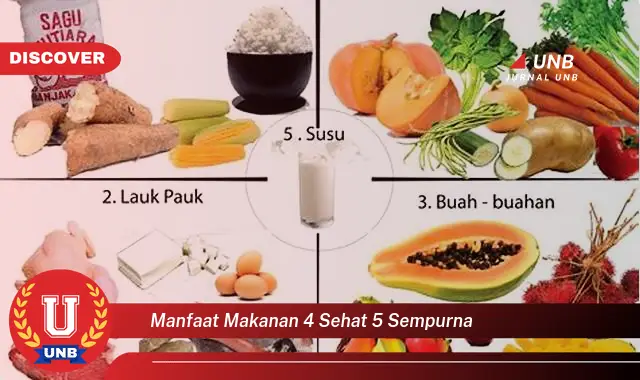 manfaat makanan 4 sehat 5 sempurna