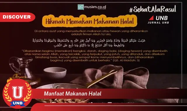 manfaat makanan halal