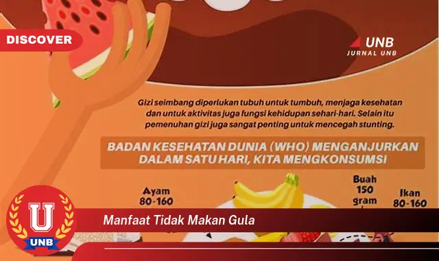 manfaat tidak makan gula