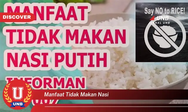 manfaat tidak makan nasi