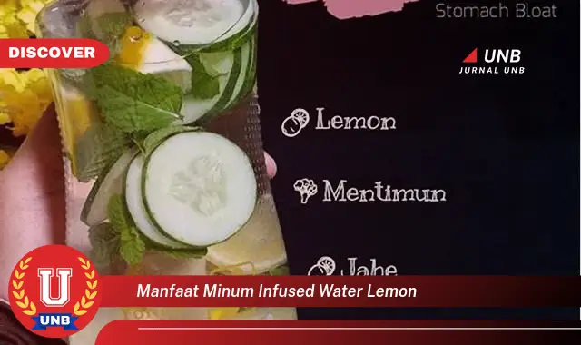 manfaat minum infused water lemon