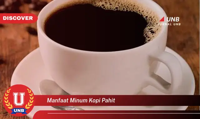 manfaat minum kopi pahit