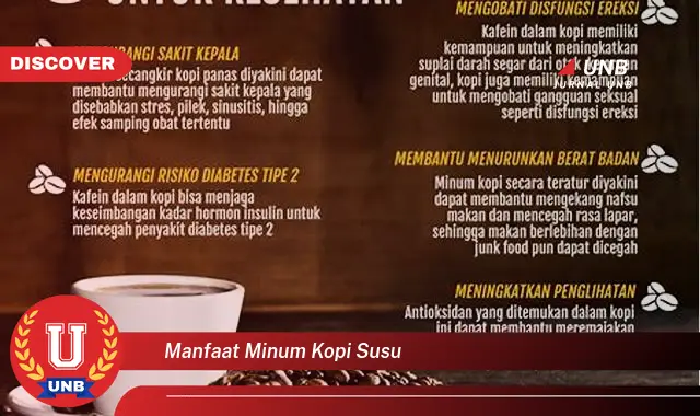 manfaat minum kopi susu
