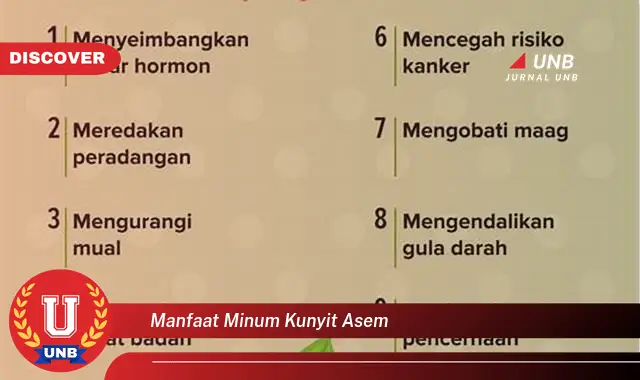 manfaat minum kunyit asem