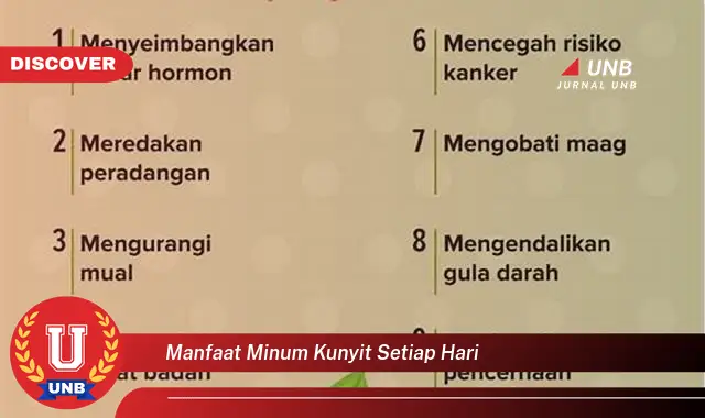 manfaat minum kunyit setiap hari
