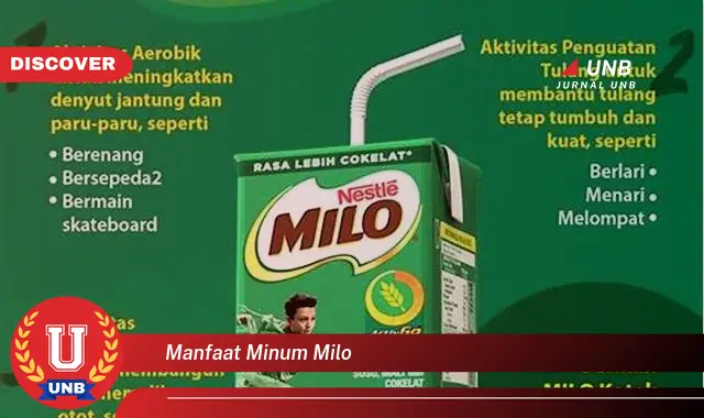 manfaat minum milo